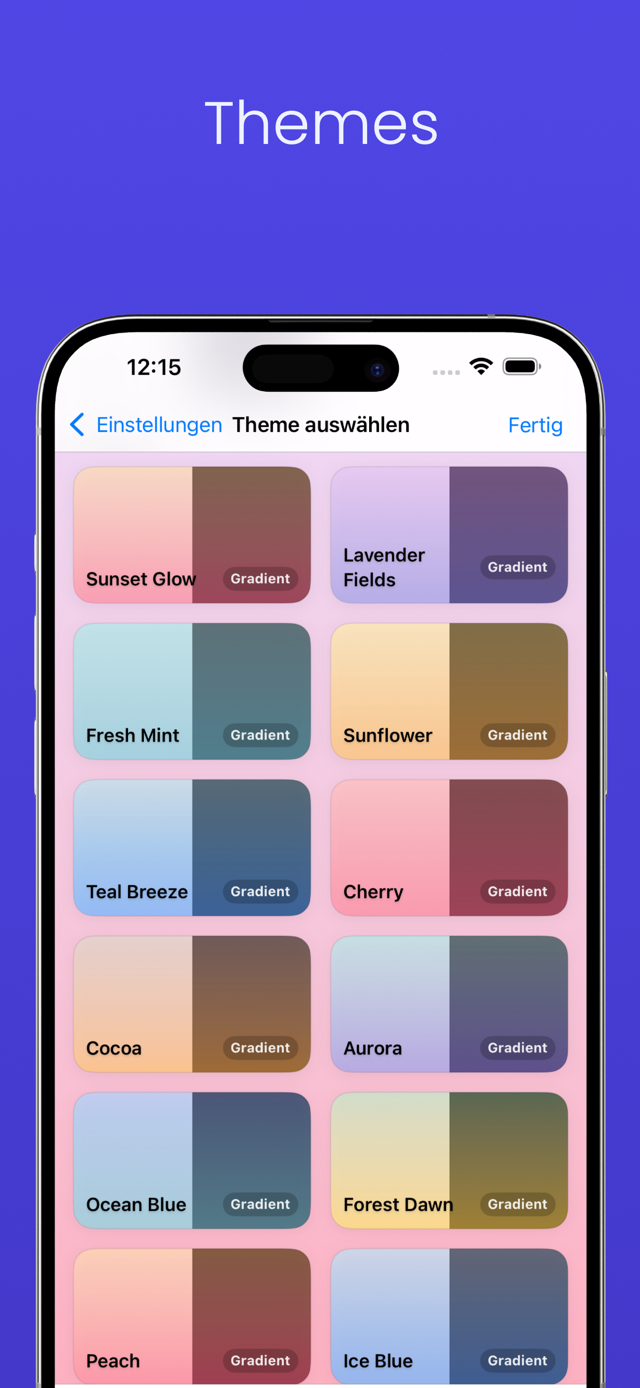 Themes und Design (iPhone)